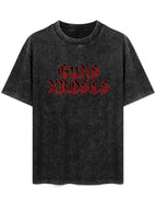 Vintage Washed Guns N' Roses Gothic Logo Graphic T-Shirt