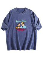 Marilyn Manson Retro Quote Graphic Washed T-Shirt