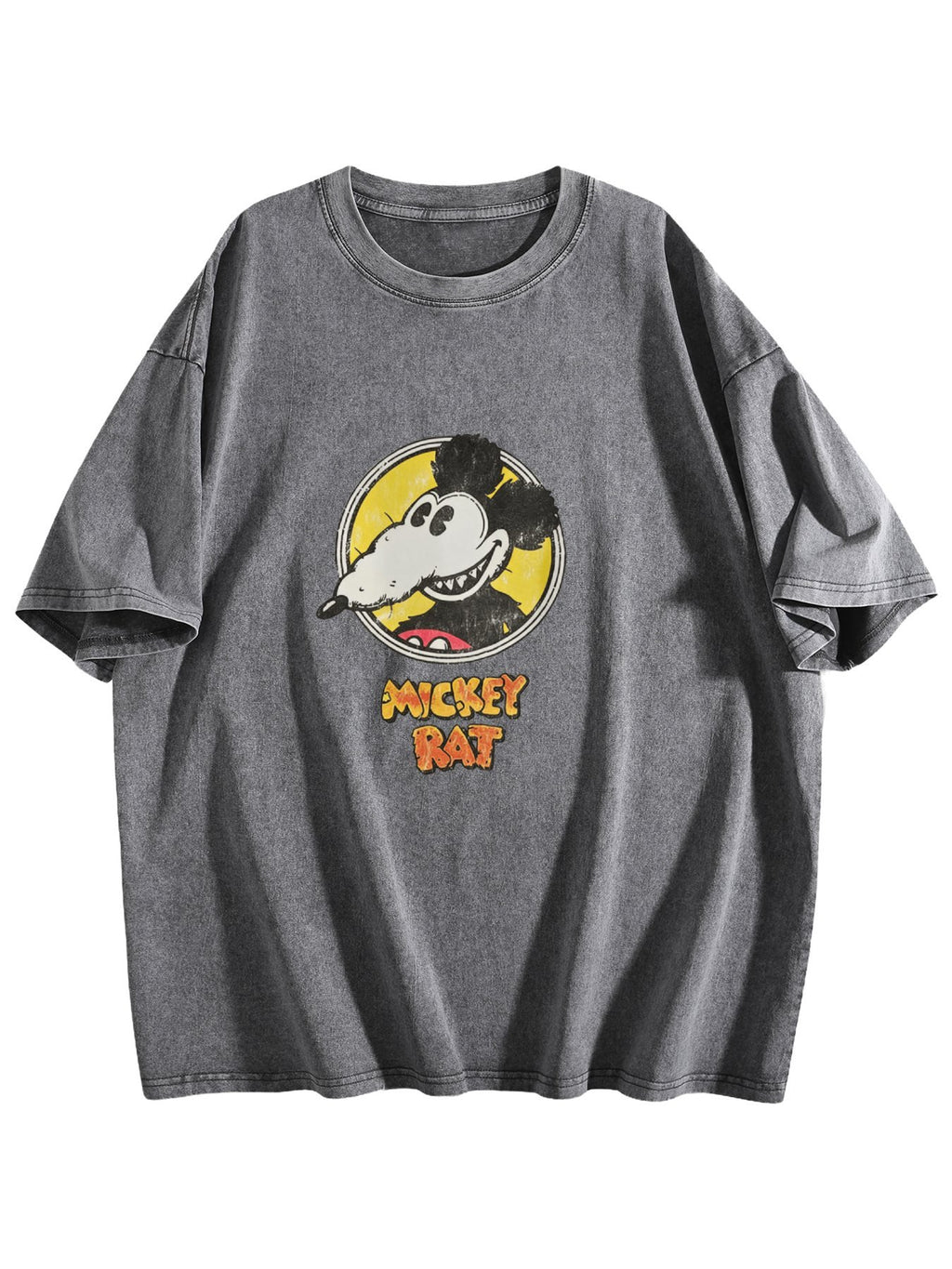 Mickey Rat Graphic Washed T-Shirt