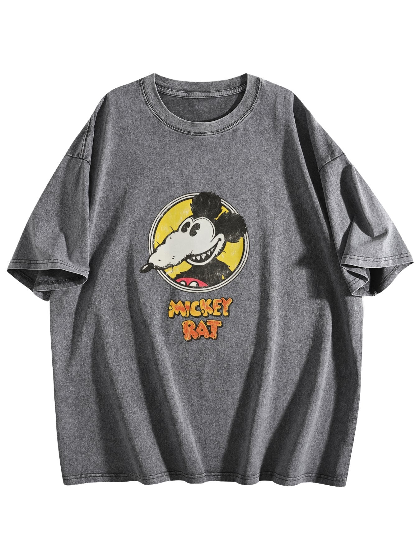 Mickey Rat Graphic Washed T-Shirt