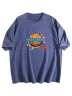 Basketball Graphic Washed T-Shirt