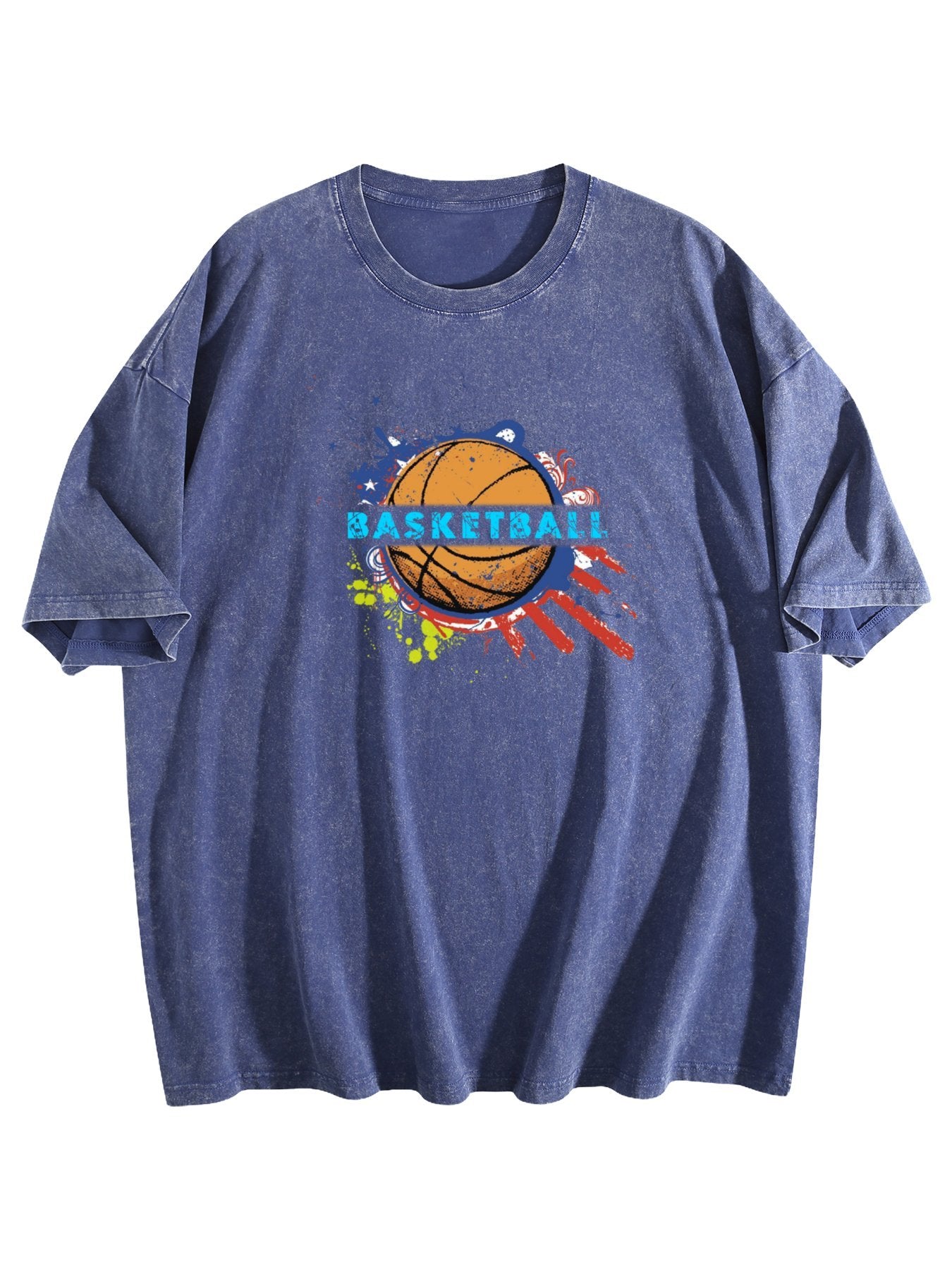 Basketball Graphic Washed T-Shirt