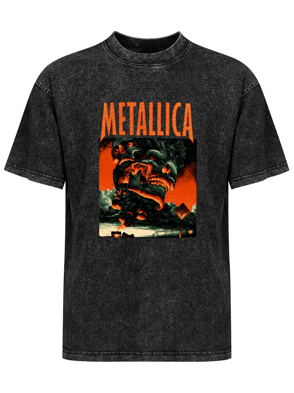 Metallica Skull Storm Graphic T-Shirt