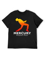 Queen Mercury Phoenix Trust Gradient Silhouette Graphic T-Shirt