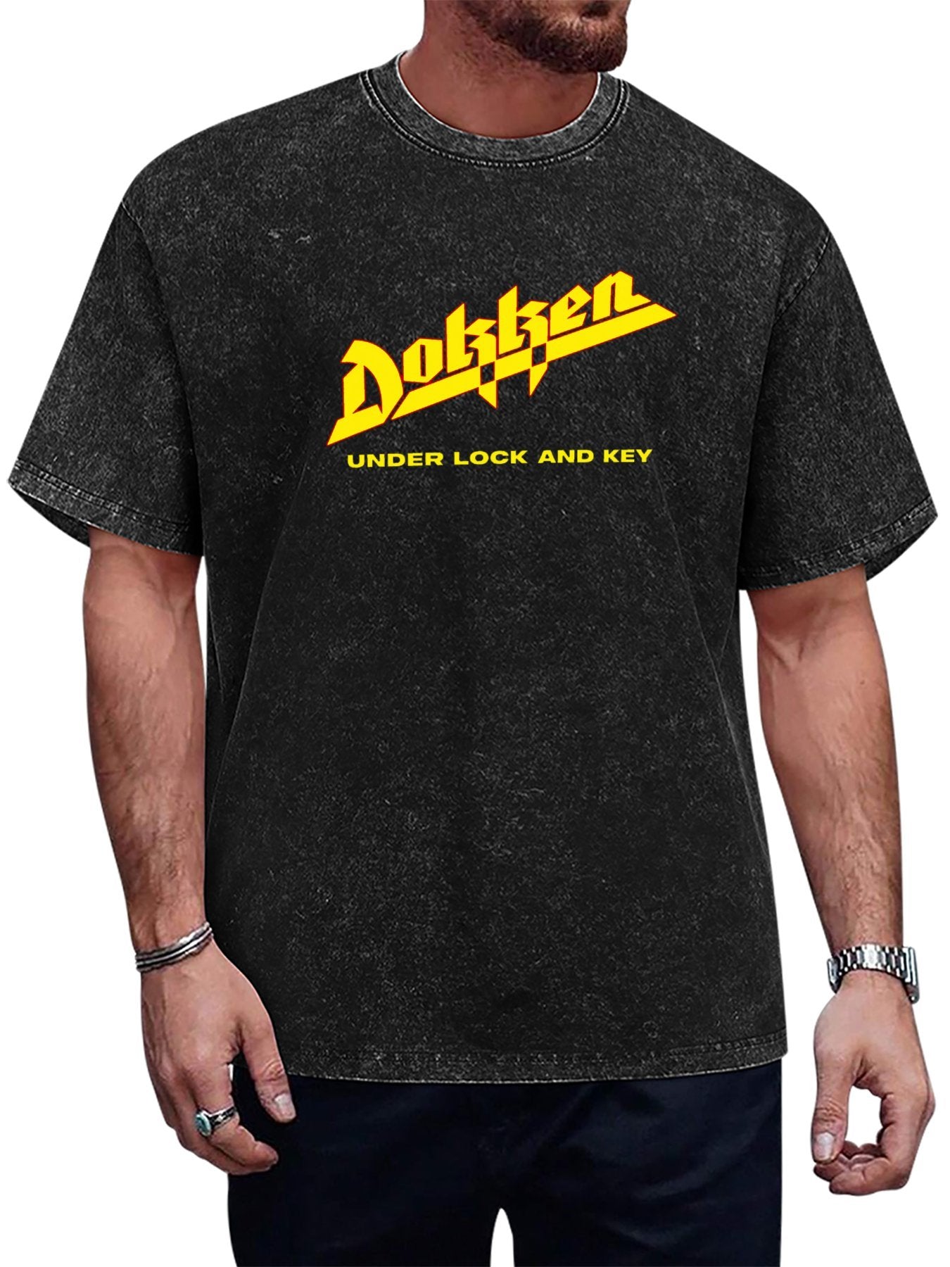 Dokken Under Lock and Key Logo Graphic T-Shirt Main image