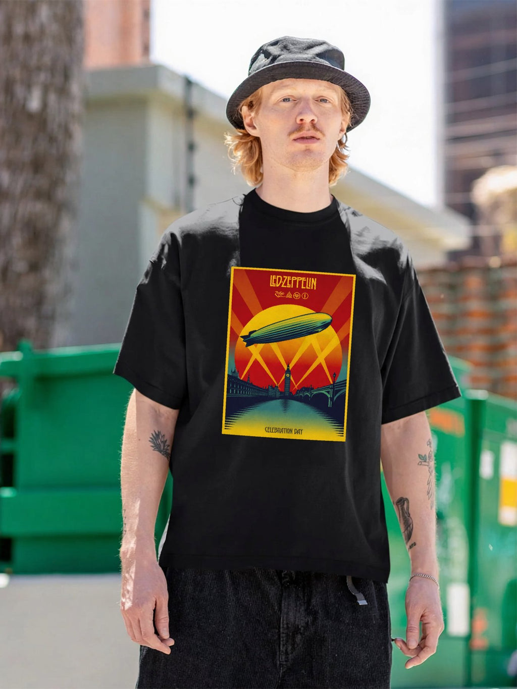 Led Zeppelin Celebration Day Airship Graphic T-Shirt