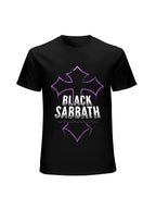 Black Sabbath Purple Cross Gothic Rock T-Shirt