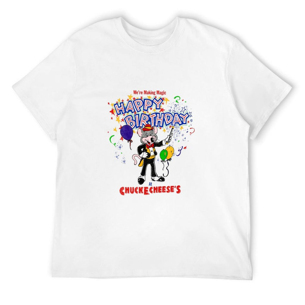 Chuck E. Cheese Happy Birthday Graphic T-Shirt