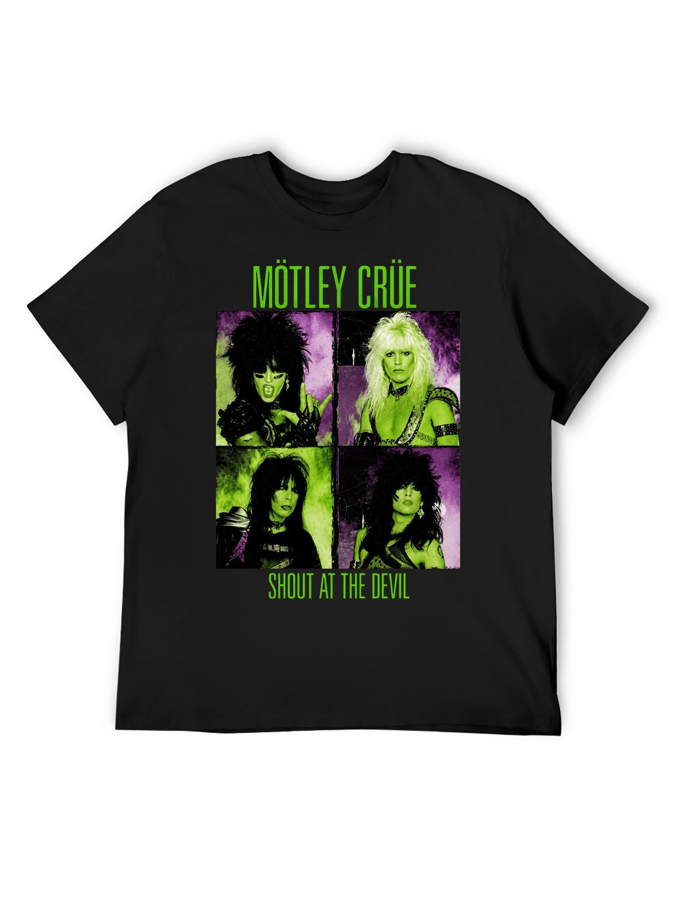 Mötley Crüe Shout At The Devil Photo Grid Graphic T-Shirt