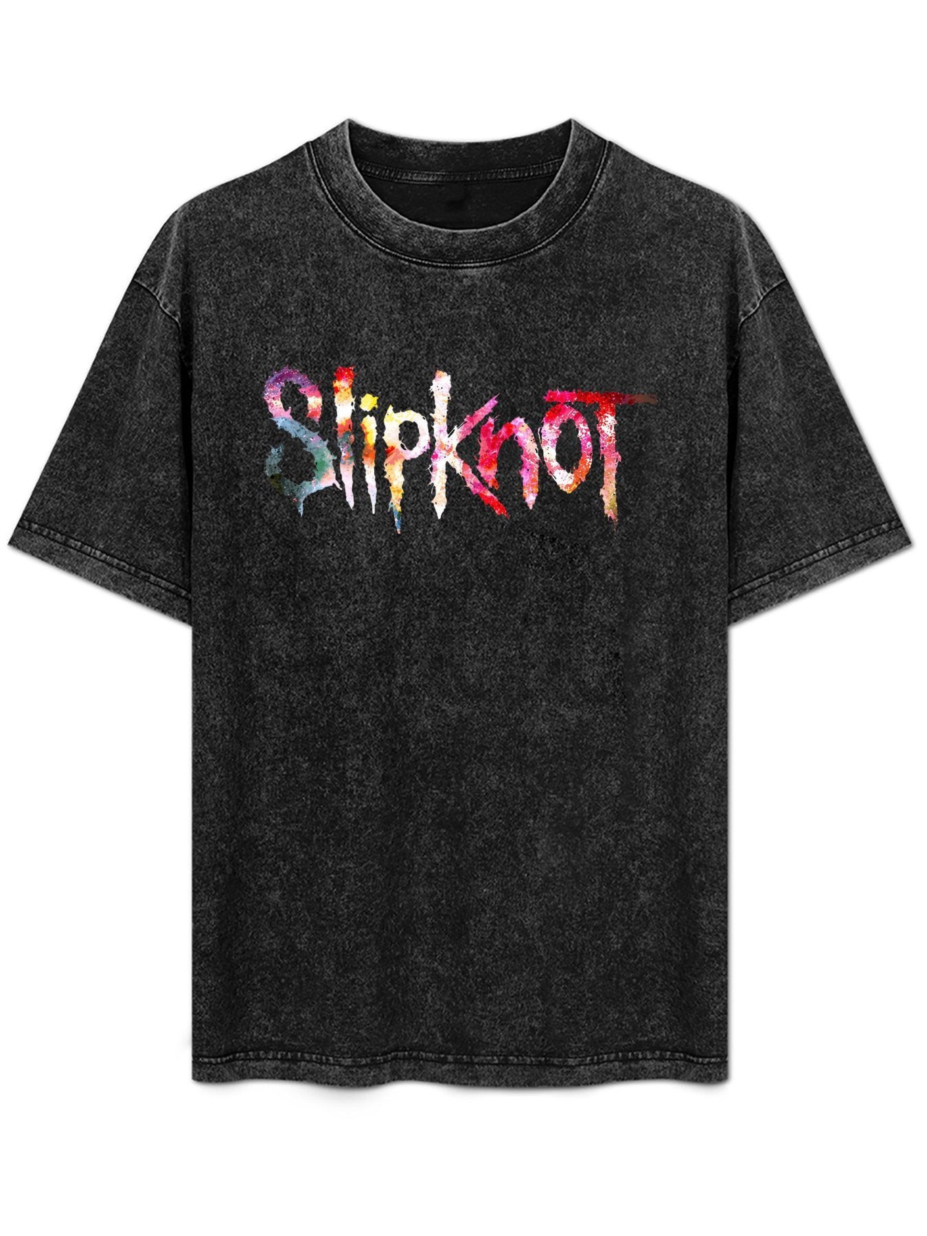 Slipknot Multicolor Distressed Logo Graphic T-Shirt
