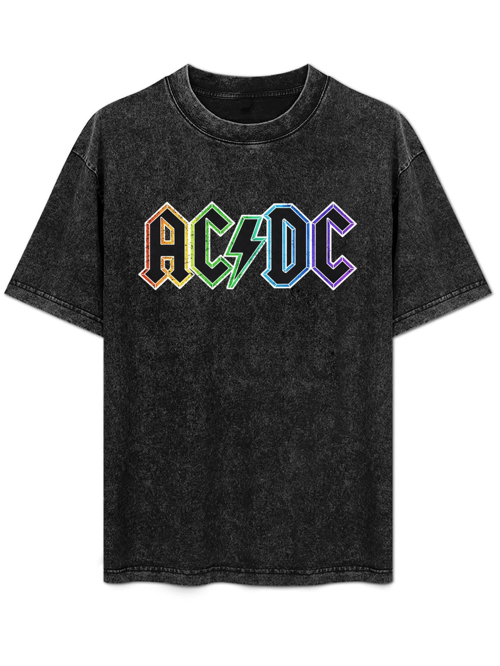 AC/DC Rainbow Logo Graphic T-Shirt