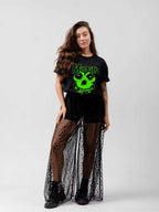 Misfits Green Shamrock Skull Graphic T-Shirt