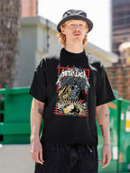 Metallica Spiked Skull World Graphic T-Shirt