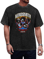 Aerosmith Peace Out Band Collage Graphic T-Shirt