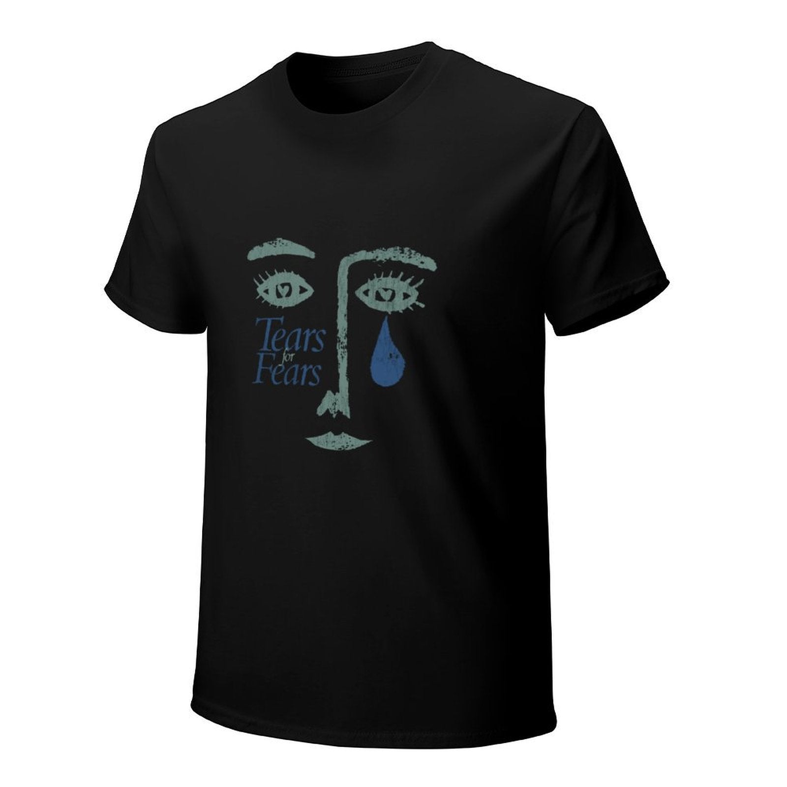 Tears for Fears Face Graphic Black T-Shirt