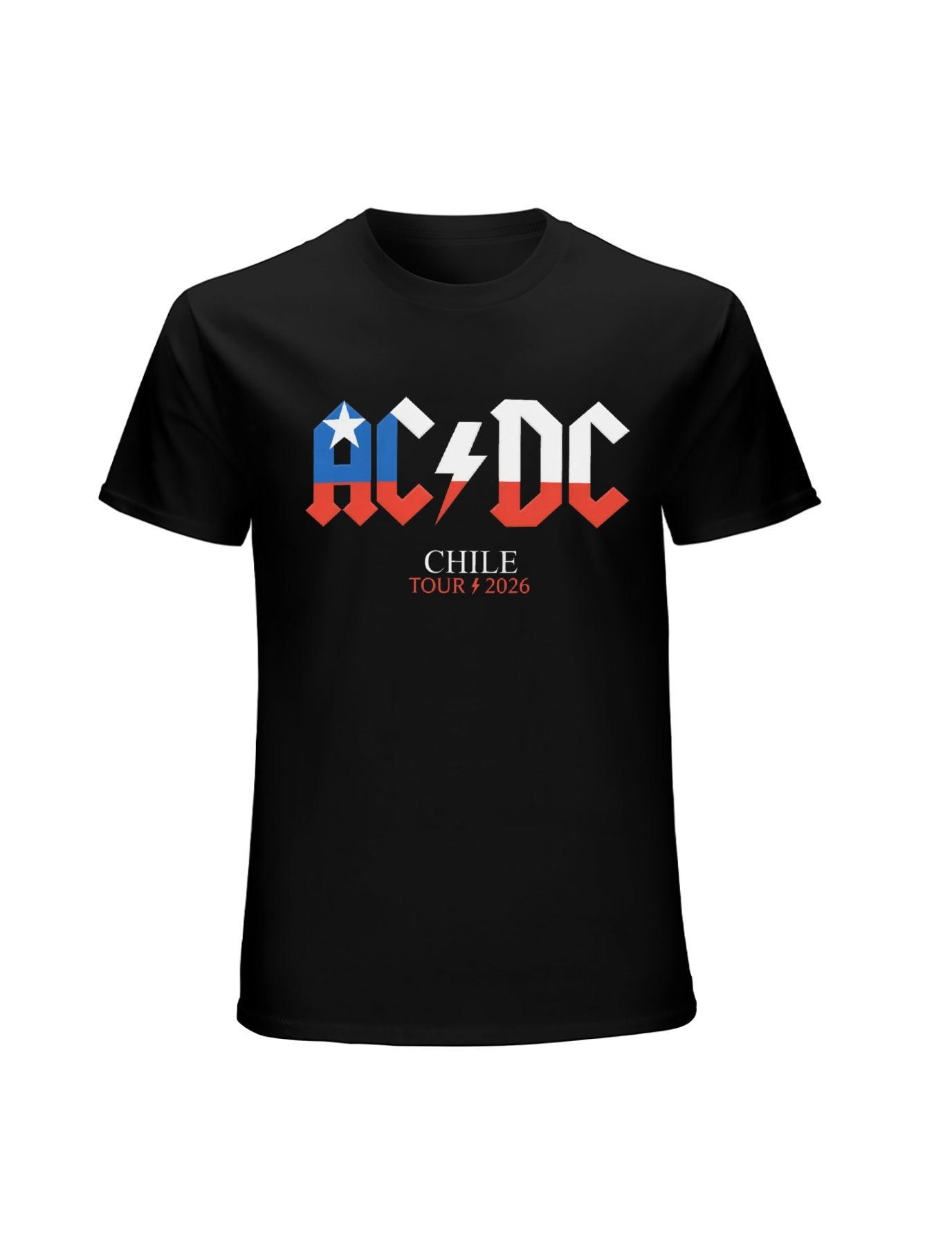 AC/DC Chile Flag Logo Tour 2026 T-Shirt