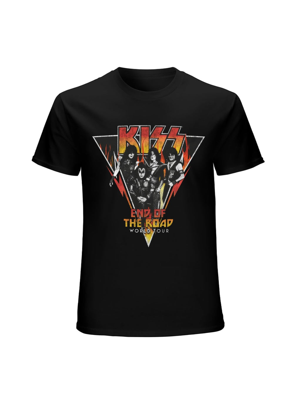 KISS End Of The Road World Tour Triangle Graphic T-Shirt