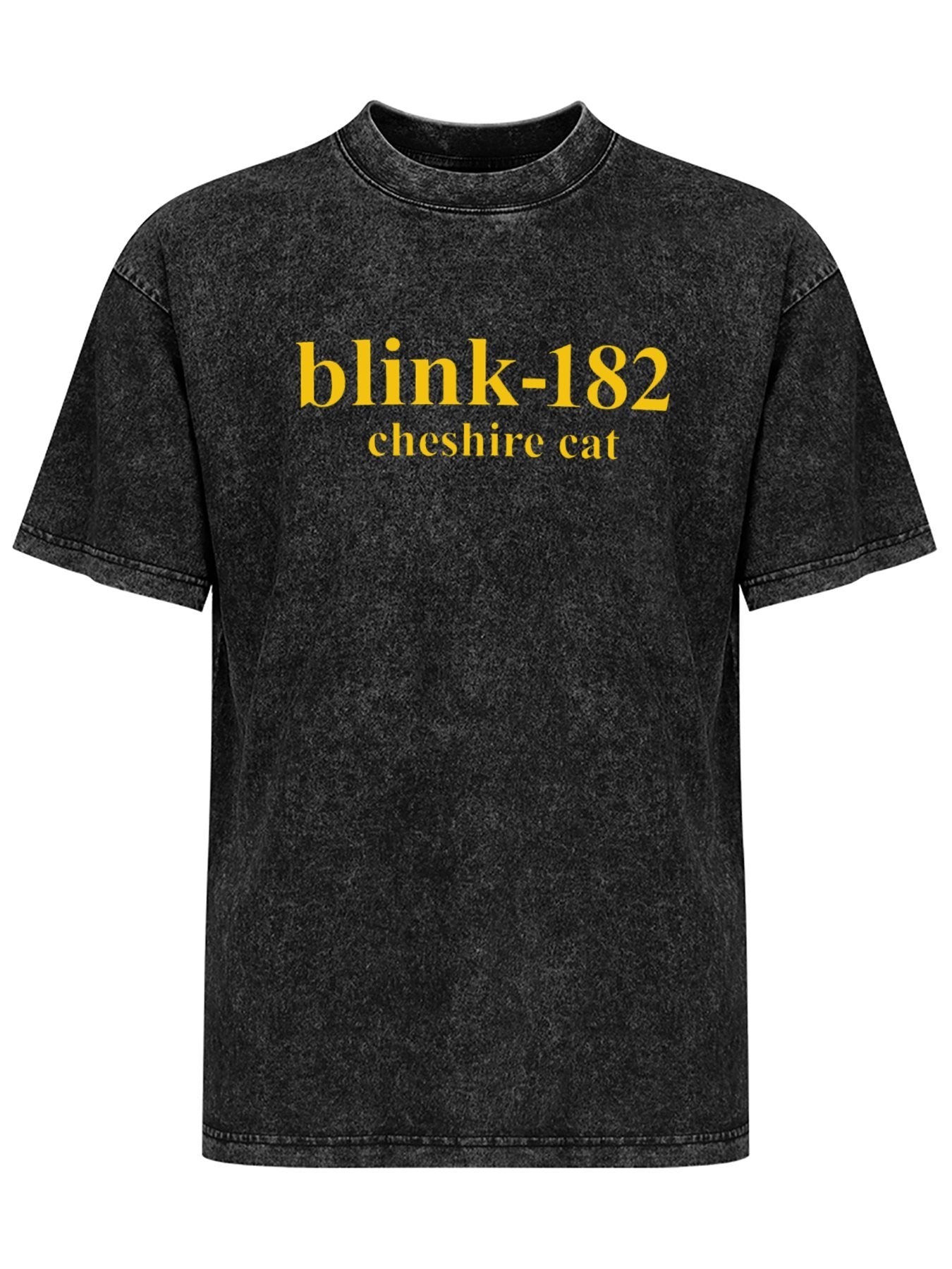 Blink-182 Cheshire Cat Yellow Logo Graphic T-Shirt