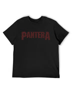 Pantera Dark Red Distressed Logo Graphic T-Shirt