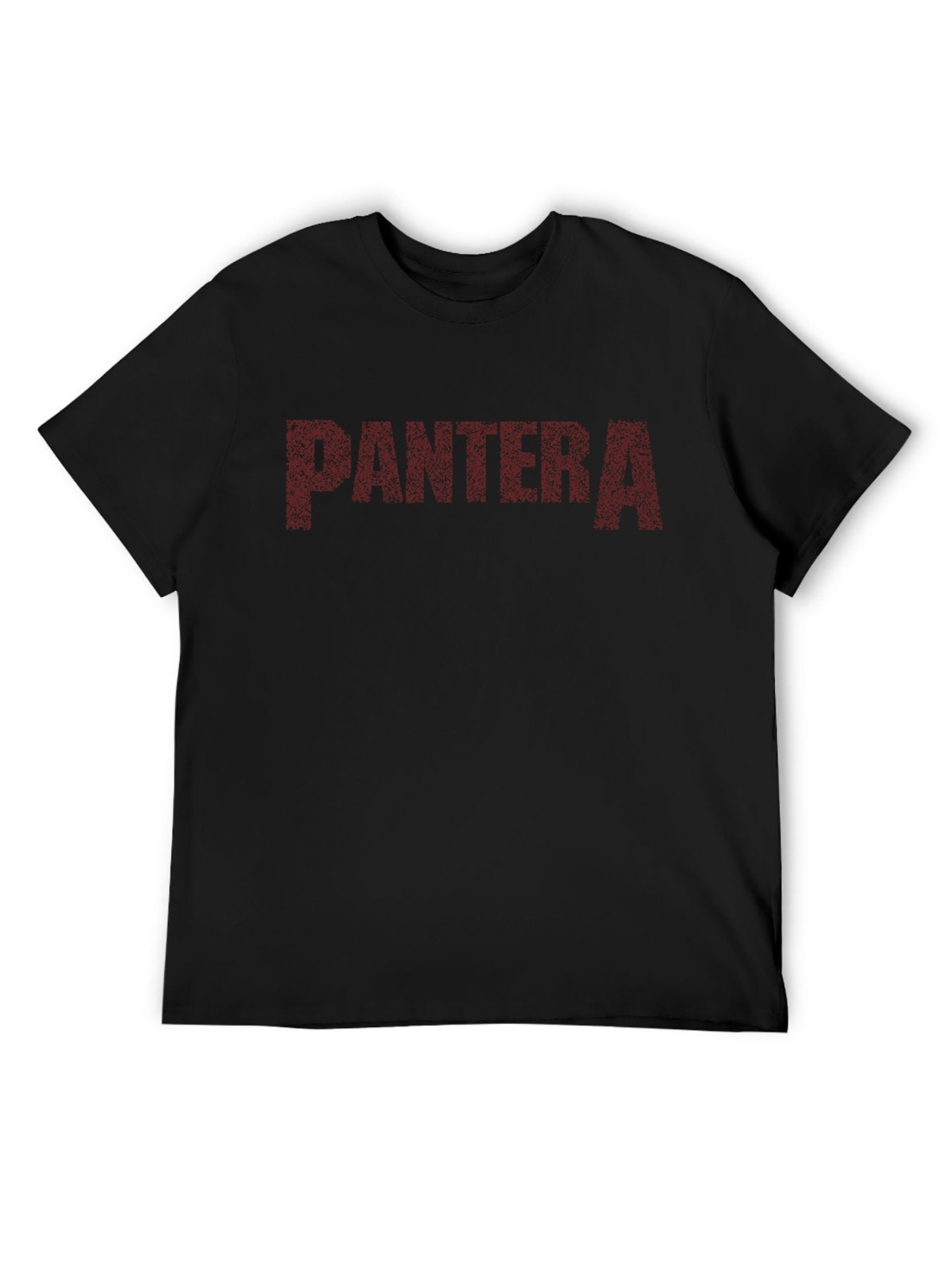 Pantera Dark Red Distressed Logo Graphic T-Shirt