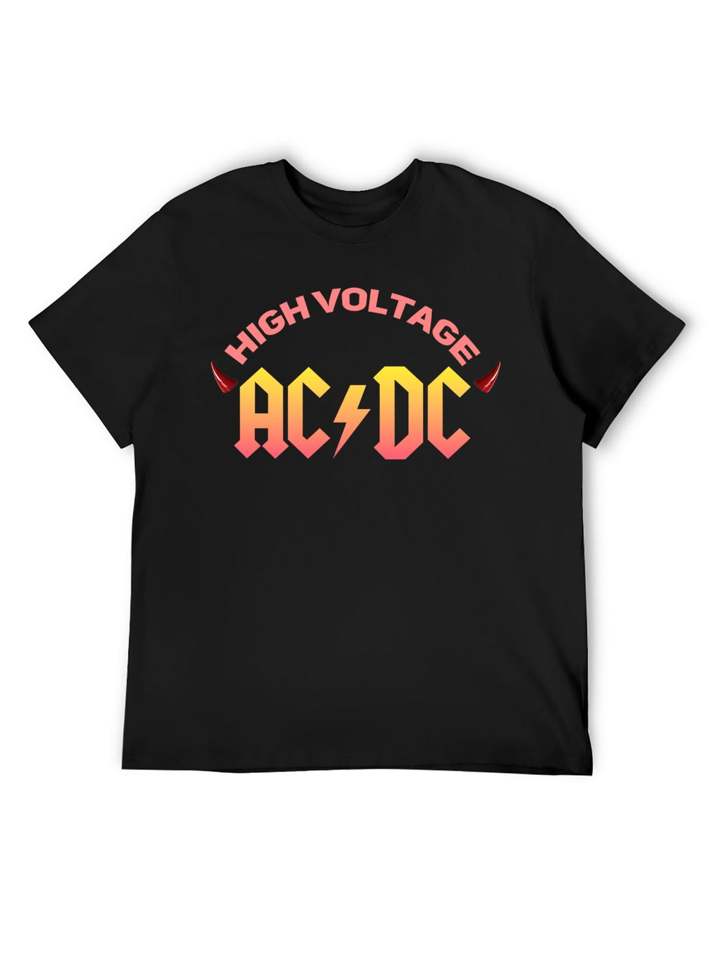 AC/DC High Voltage Horn Logo Graphic T-Shirt