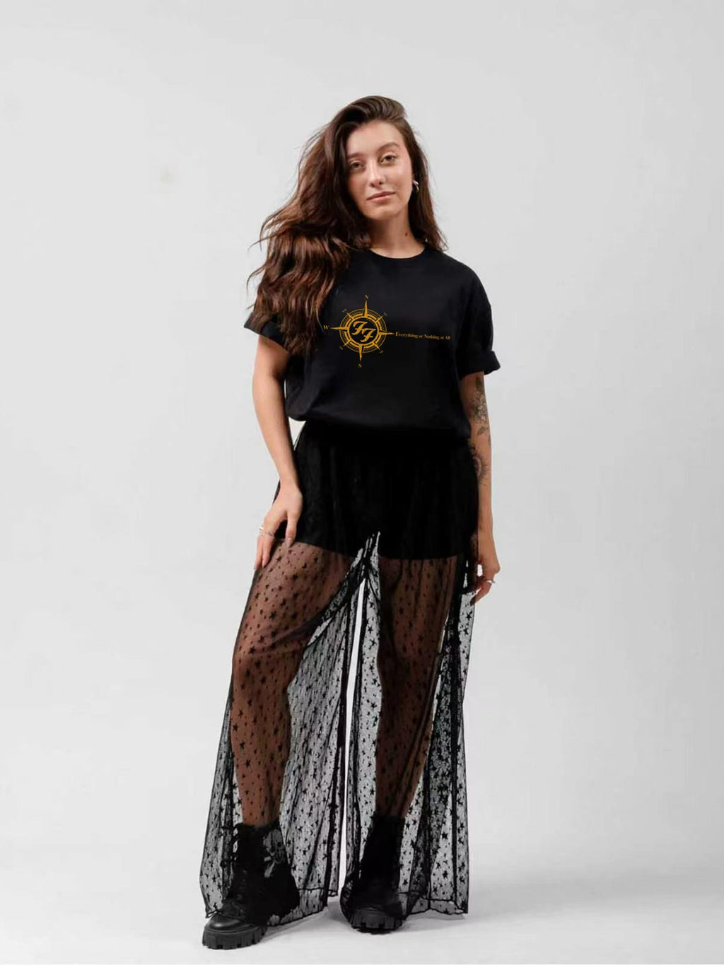 Foo Fighters Compass Logo Graphic T-Shirt