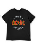 AC/DC Distressed Lightning Logo Vintage Hard Rock T-Shirt