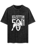 Led Zeppelin 50th Anniversary Winged Angel Graphic T-Shirt