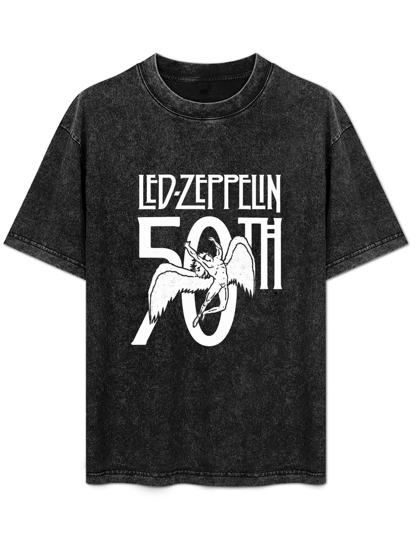Led Zeppelin 50th Anniversary Winged Angel Graphic T-Shirt