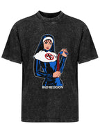 Vintage Washed Bad Religion Nun Graphic T-Shirt