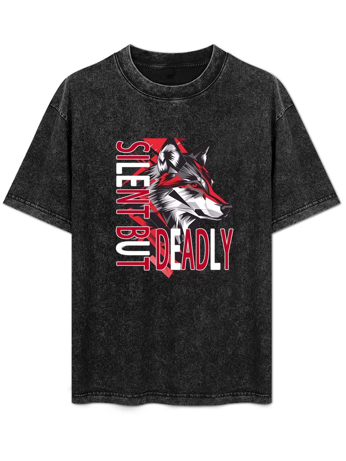 Silent but Deadly Wolf Vintage Washed T-Shirt