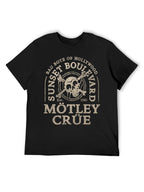 Mötley Crüe Sunset Boulevard Skull Graphic T-Shirt