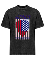 Journey Summer Stadium Tour 2024 American Flag Graphic T-Shirt