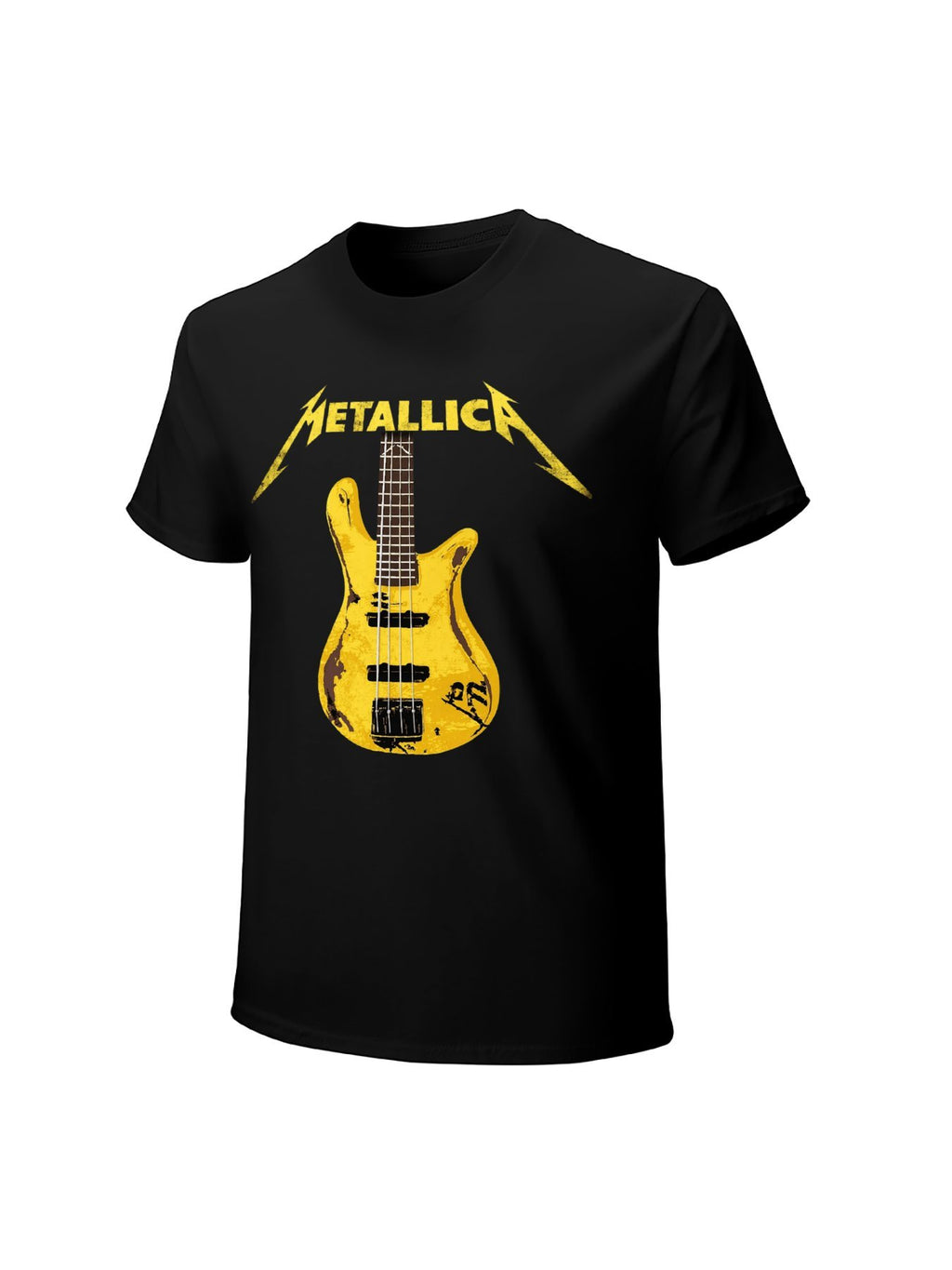 Metallica Yellow Guitar Graphic T-Shirt