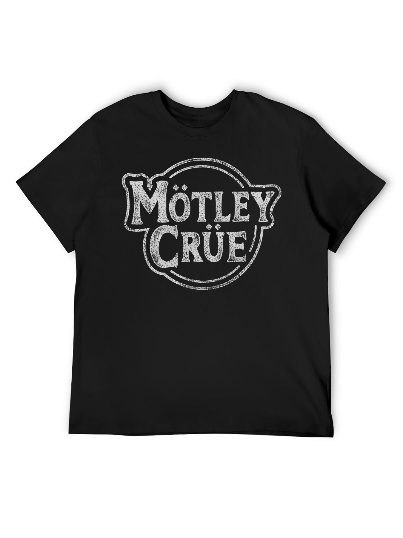 Mötley Crüe Distressed Circular Logo Graphic T-Shirt