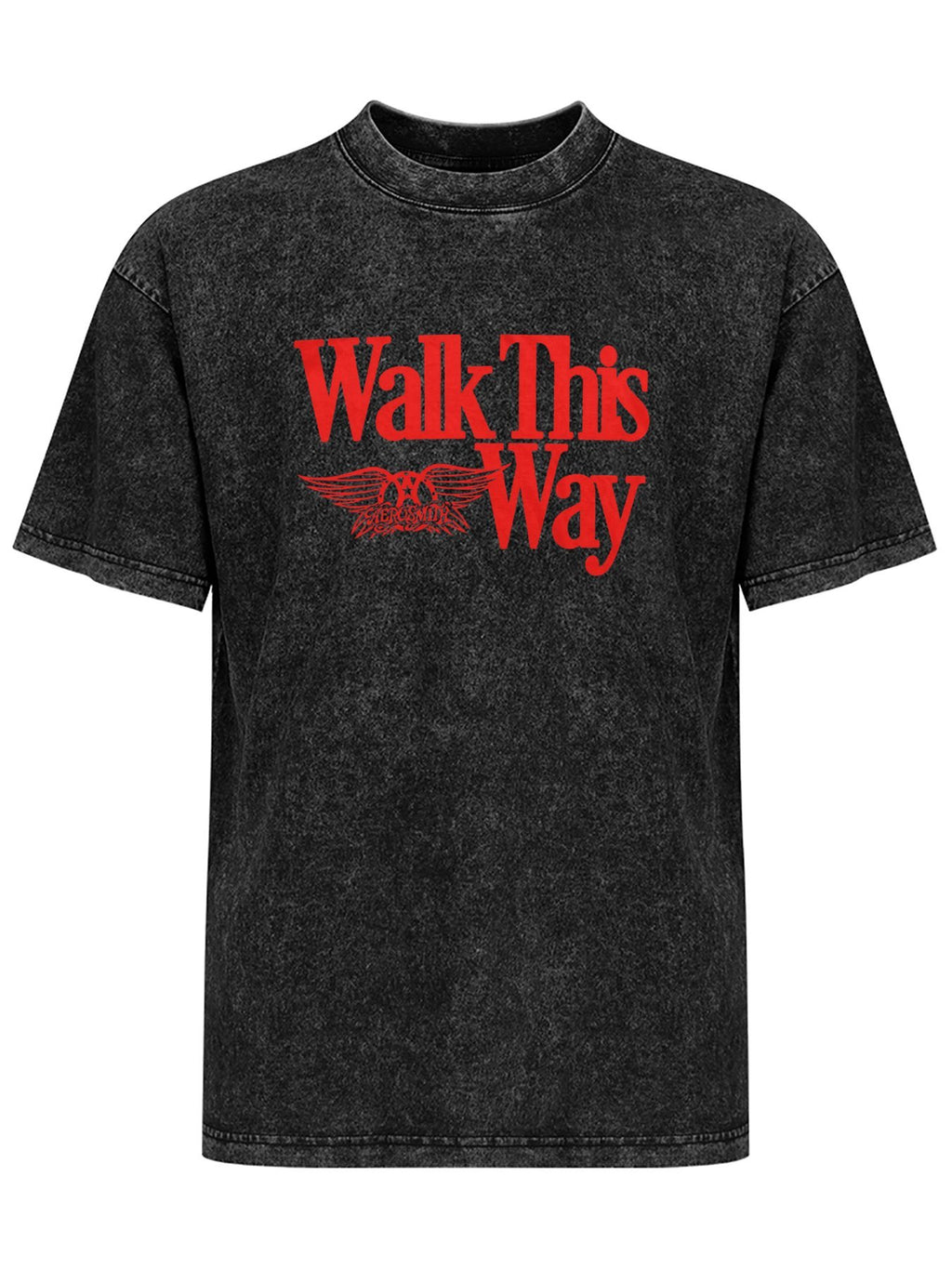 Aerosmith Walk This Way Red Logo Graphic T-Shirt