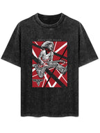 Vintage Washed Eddie Van Halen Guitar Jump Graphic T-Shirt