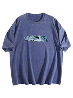 Silent Hill 2 Distressed Graphic Washed T-Shirt
