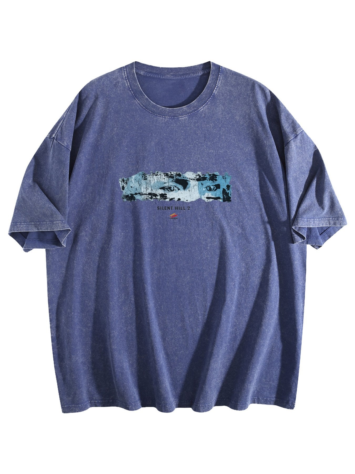 Silent Hill 2 Distressed Graphic Washed T-Shirt