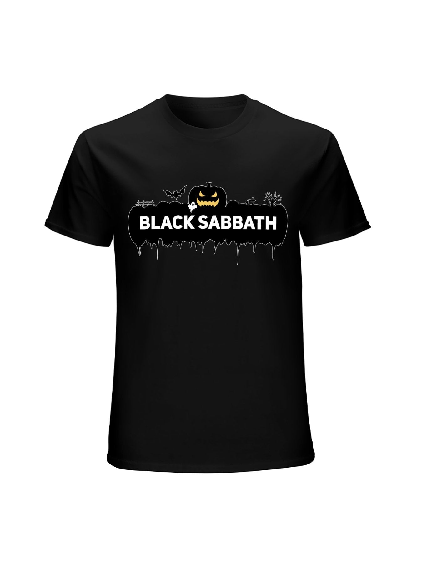 Black Sabbath Halloween Pumpkin Graphic T-Shirt