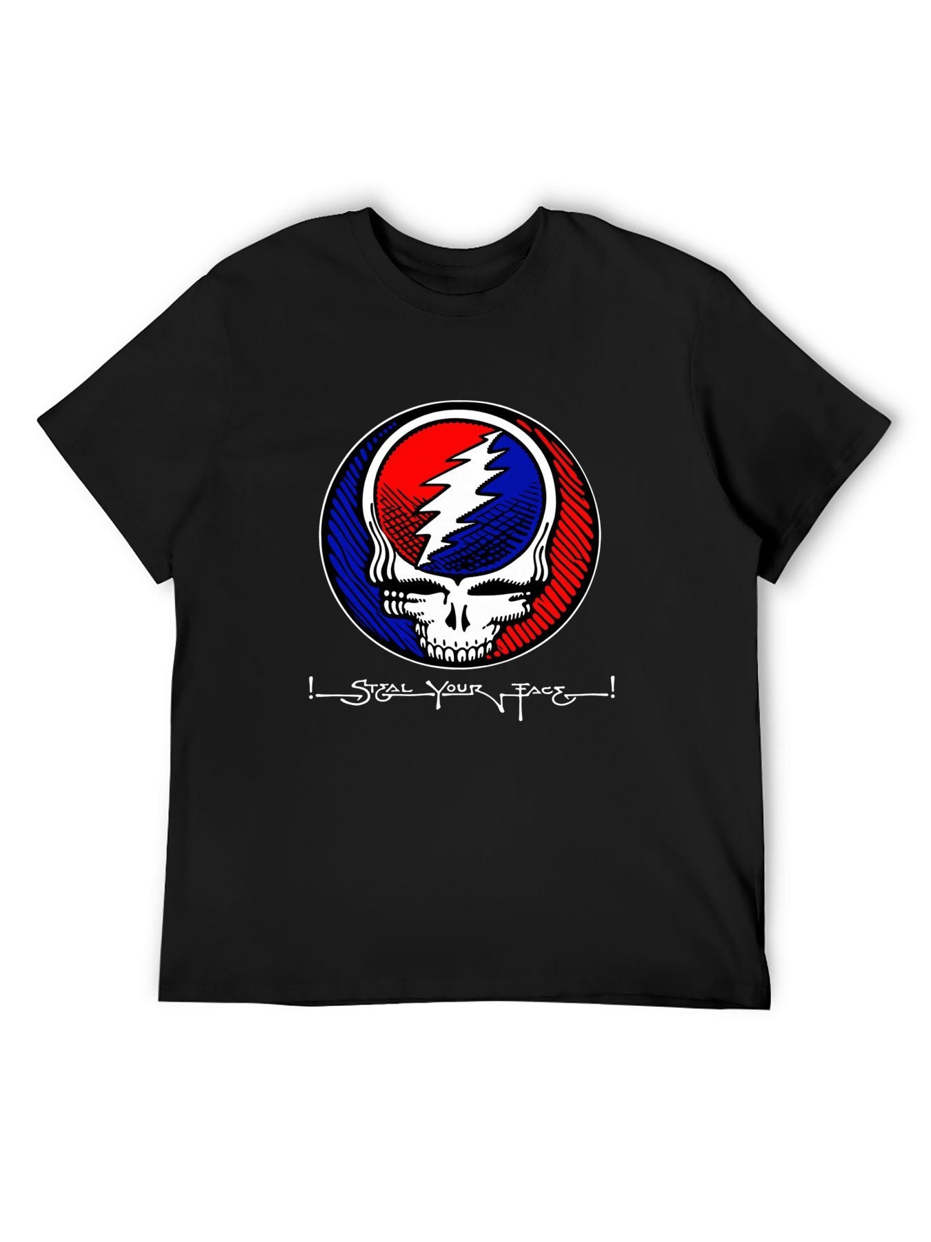 Grateful Dead Skull Lightning Bolt Retro T-Shirt