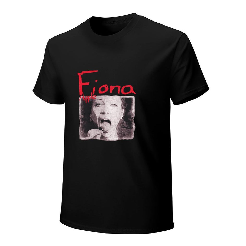 Fiona Apple Portrait Graphic Black T-Shirt
