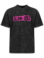 Blink-182 Pink Box Logo Graphic T-Shirt