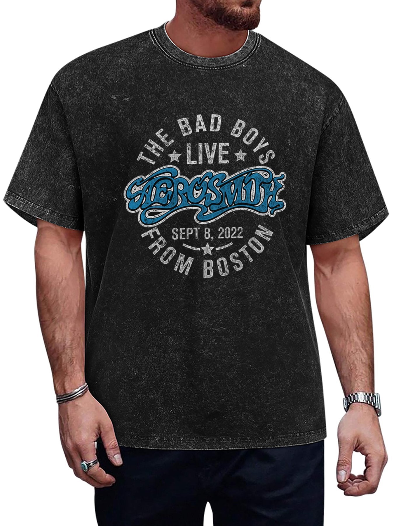 Aerosmith The Bad Boys Live From Boston Graphic T-Shirt