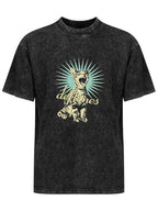 Deftones Cat Graphic Washed T-Shirt
