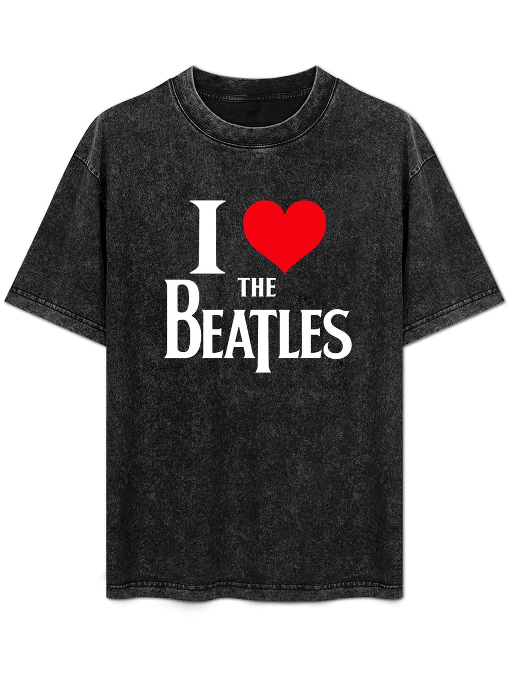 The Beatles I Love The Beatles Heart Logo Graphic T-Shirt