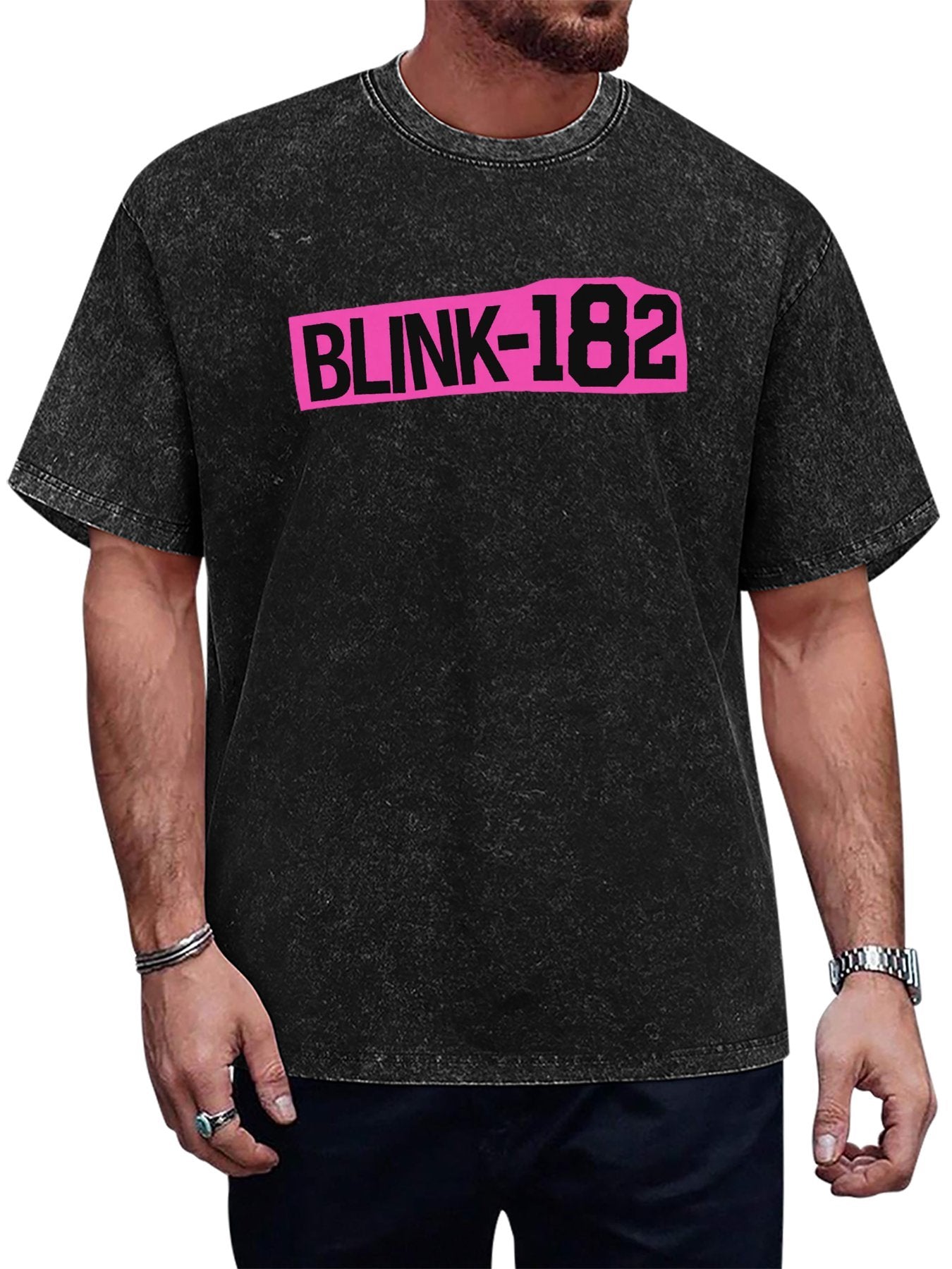 Blink-182 Pink Box Logo Graphic T-Shirt Main image