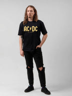 AC/DC 50 Years Gold Logo Graphic T-Shirt