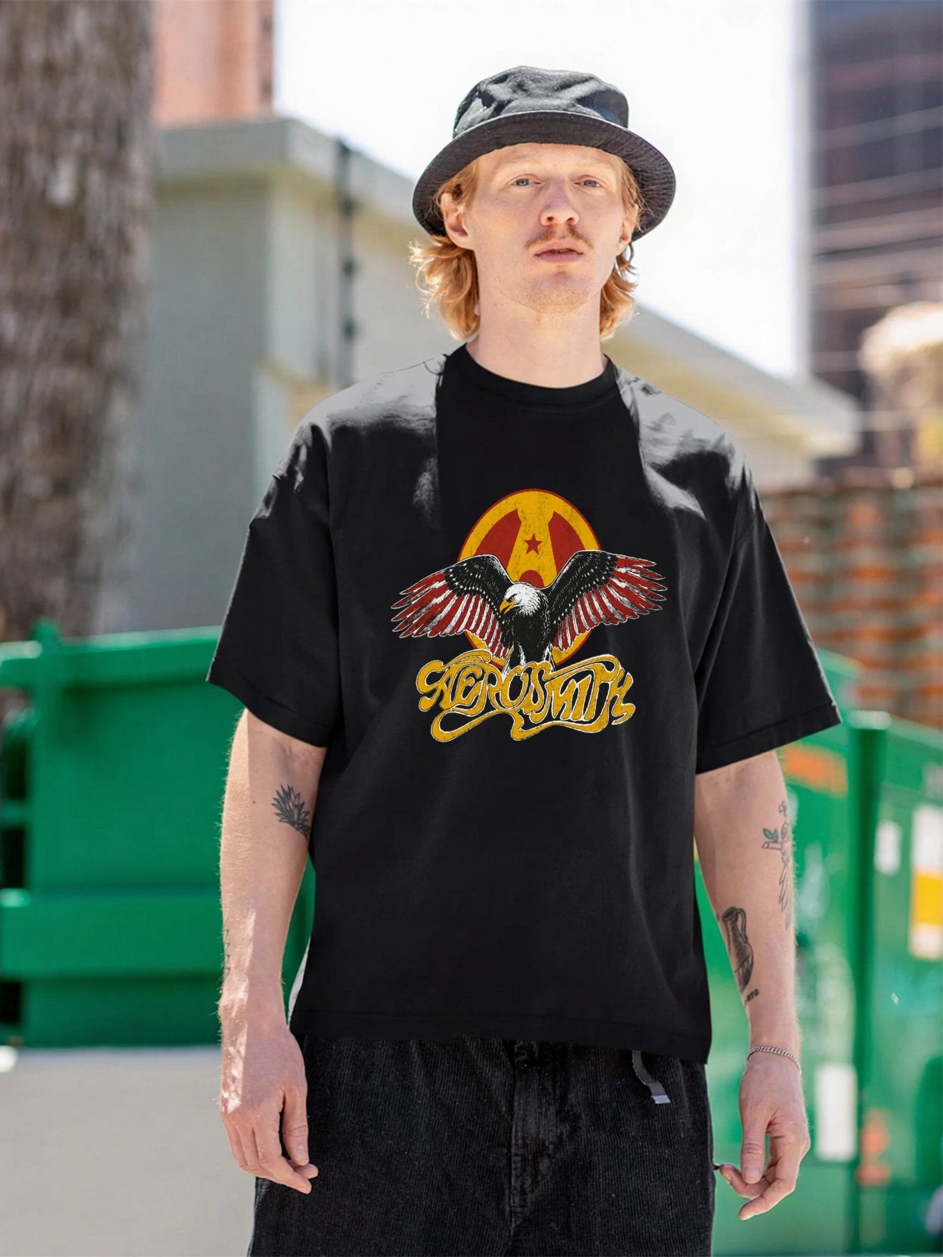 Aerosmith Eagle Emblem Vintage Rock T-Shirt