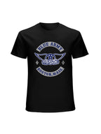 Aerosmith Blue Army Boston Badge Vintage T-Shirt
